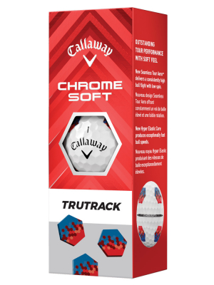 Callaway Golfbollar Chrome Soft TruTrack Bl/Rd (1st 3-pack) i gruppen Golfbollar hos Dimbo Golf AB (1416072-1010)