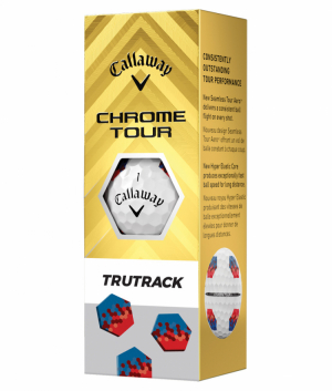 Callaway Golfbollar Chrome Tour TruTrack Bl/Rd (1st 3-pack) i gruppen Golfbollar hos Dimbo Golf AB (1416076-1010)