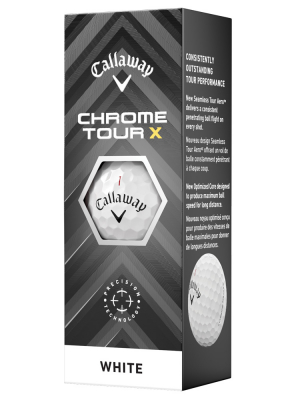 Callaway Golfbollar Chrome Tour X 24 Vit (1st 3-pack) i gruppen Golfbollar hos Dimbo Golf AB (1416078-1010)