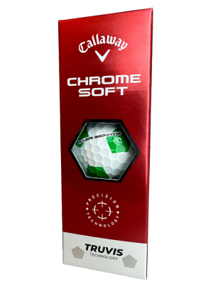 Callaway Golfbollar Chrome Soft 22 Truvis Vit/Grn (1st 3-pack) i gruppen Golfbollar hos Dimbo Golf AB (1418063-1040)