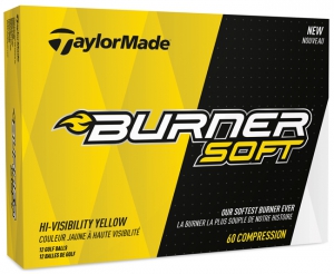 TaylorMade Golfboll Burner Soft Gul 1st dussin i gruppen Golfbollar hos Dimbo Golf AB (1615019-30)