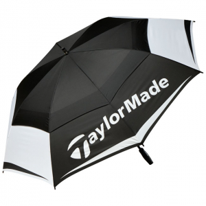 TaylorMade Paraply 64 Dubbelduk Svart/Vit i gruppen Golftillbehr / Golfparaplyer hos Dimbo Golf AB (1675024-9910)