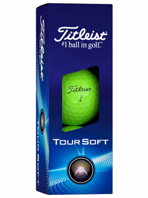 Titleist Golfboll Tour Soft 2024 Grn (1st 3-pack) i gruppen Golfbollar hos Dimbo Golf AB (3218044-40)