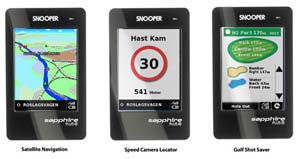Snooper GPS Sapphire 280 Plus Norden inkl. Tillb.pkt i gruppen Elektronik / GPS Handenheter hos Dimbo Golf AB (396317)