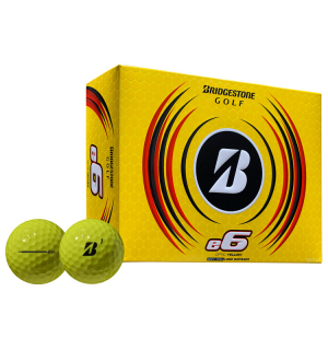 Bridgestone Golfboll E6 Gul (1st duss) i gruppen Golfbollar / Bridgestone Golfbollar hos Dimbo Golf AB (4915021-2330)