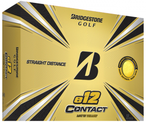 Bridgestone Golfboll E12 Contact Gul (1st duss) i gruppen Golfbollar / Bridgestone Golfbollar hos Dimbo Golf AB (4916021-30)