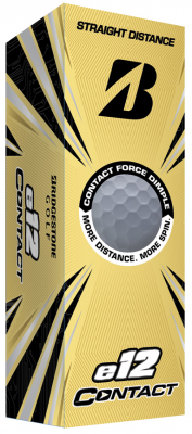 Bridgestone Golfboll E12 Contact Vit (1st 3-pack) 21 i gruppen Golfbollar / Bridgestone Golfbollar hos Dimbo Golf AB (4918023-10)