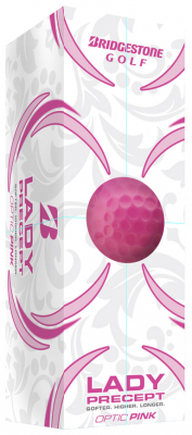 Bridgestone Golfboll Lady Precept 2022 rosa (1st 3-pack) i gruppen Golfbollar / Bridgestone Golfbollar hos Dimbo Golf AB (4918027-51)