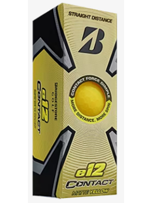 Bridgestone Golfboll E12 Contact Flexactiv Gul (1st 3-pack) 23 i gruppen Golfbollar / Bridgestone Golfbollar hos Dimbo Golf AB (4918029-2330)