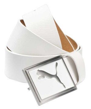 Puma Bälte Enamel Wide Vit i gruppen Kläder / Accessoarer / Bälten hos Dimbo Golf AB (5510005-02080r)