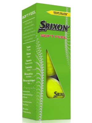 Srixon Golfboll Softfeel 2023 Gul (3-pack) i gruppen Golfbollar hos Dimbo Golf AB (6818032-30)