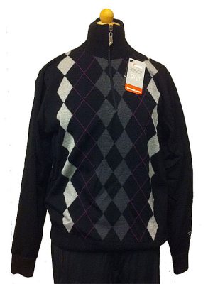Ivanhoe Windbreaker Dam Siri Svart/Grå/Cerise i gruppen Kläder / Dam / Vind hos Dimbo Golf AB (8038001-01540r)