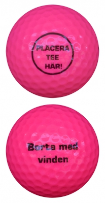 WL Golfboll Rosa Placera Tee Hr! - Borta med vinden 1st i gruppen Golfbollar hos Dimbo Golf AB (9987100-510707)