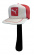 Cobra Headcover Catpatch Hat Vit/Rd