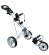 Mkids Golf Golfvagn Trehjuling Junior Vit