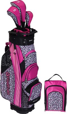 Fastfold Vagnbag Animal Rosa/Svart/Vit i gruppen Golfbagar / Vagnbagar hos Dimbo Golf AB (0112002-3047381)