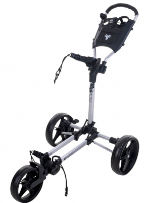 Fastfold Golfvagn Slim Silver/Svart i gruppen Golfvagnar & Tillbehör / Alla Golfvagnar / Fastfold Golfvagn hos Dimbo Golf AB (0183002-4000220)