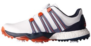 Adidas Golfsko Herr Powerband Boa Boost Wide Vit/Energy i gruppen Rea & Begagnat / Rea Golfskor / Herr hos Dimbo Golf AB (1079032-7754000r)