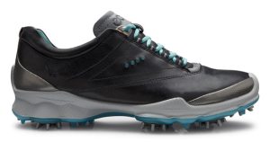 Ecco Golfsko Dam Biom 100013 Svart/Turkos i gruppen Rea & Begagnat / Rea Golfskor / Dam hos Dimbo Golf AB (1378022-5846535r)