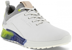 Ecco Golfskor Herr S-Three 102904 Vit/Limepunch i gruppen Golfskor & Tillbehör / Golfskor Herr / Ecco Golfskor Herr hos Dimbo Golf AB (1379041-6021239r)