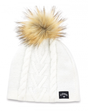 Callaway Mössa Pom Pom Beanie Dam Vit i gruppen Kläder & Accessoarer / Accessoarer / MÖSSOR hos Dimbo Golf AB (1404015-10)