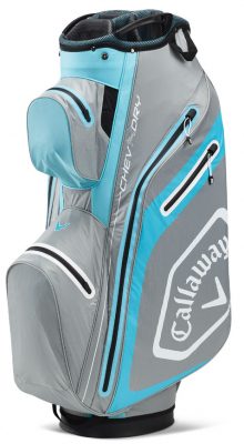 Callaway Vagnbag Chev Dry 14 Silver/Ljusblå/Vit i gruppen Golfbagar / Vagnbagar hos Dimbo Golf AB (1412079-5120022)
