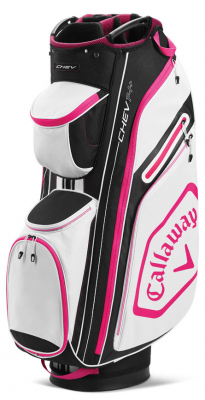 Callaway Vagnbag Chev 14 Plus Vit/Svart/Rosa i gruppen Golfbagar / Vagnbagar hos Dimbo Golf AB (1412082-5120010)