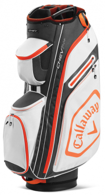 Callaway Vagnbag Chev 14 Plus Vit/Grafit/Orange i gruppen Golfbagar / Vagnbagar hos Dimbo Golf AB (1412082-5120014)