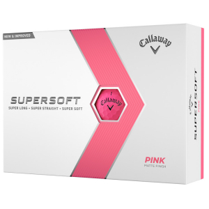 Callaway Golfbollar Supersoft Matte 23 Rosa (1st duss) i gruppen Golfbollar hos Dimbo Golf AB (1415032-51)