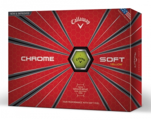 Callaway Golfbollar Chrome Soft Gul (1st duss) i gruppen Golfbollar hos Dimbo Golf AB (1416017-30)
