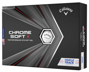 Callaway Golfbollar Chrome Soft 20 X Vit Triple Track (1st duss) i gruppen Golfbollar hos Dimbo Golf AB (1416025-1010)