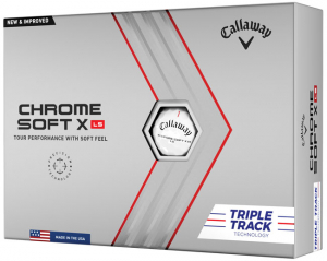Callaway Golfbollar Chrome Soft 22 X LS Vit Triple Track (1st duss) i gruppen Golfbollar hos Dimbo Golf AB (1416030-1010)