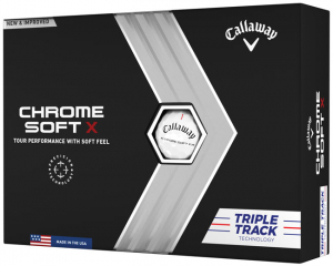 Callaway Golfbollar Chrome Soft 22 X Vit Triple Track (1st duss) i gruppen Golfbollar hos Dimbo Golf AB (1416032-1010)