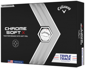 Callaway Golfbollar Chrome Soft 22 X Vit Triple Track (1st duss) i gruppen Rea & Begagnat / Rea Golfbollar hos Dimbo Golf AB (1416032-1010)