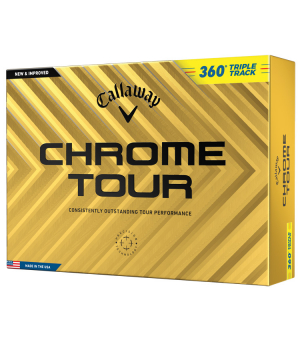 Callaway Golfbollar Chrome Tour 360 Triple Track 24 Gul (1st duss) i gruppen Golfbollar hos Dimbo Golf AB (1416043-3030)