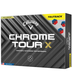 Callaway Golfbollar Chrome Tour X TruTrack Gul (1st duss) i gruppen Golfbollar hos Dimbo Golf AB (1416046-3030)