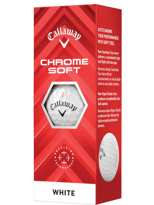 Callaway Golfbollar Chrome Soft 24 Vit (1st 3-pack) i gruppen Golfbollar hos Dimbo Golf AB (1416070-1010)