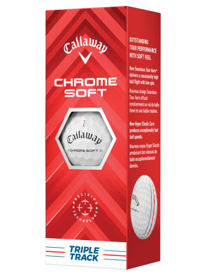Callaway Golfbollar Chrome Soft Triple Track 24 Vit (1st 3-pack) i gruppen Golfbollar hos Dimbo Golf AB (1416071-1010)