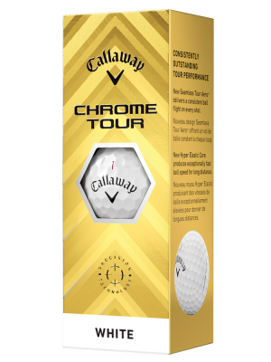 Callaway Golfbollar Chrome Tour 24 Vit (1st 3-pack) i gruppen Golfbollar hos Dimbo Golf AB (1416074-1010)