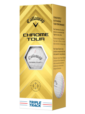 Callaway Golfbollar Chrome Tour Triple Track 24 Vit (1st 3-pack) i gruppen Golfbollar hos Dimbo Golf AB (1416075-1010)