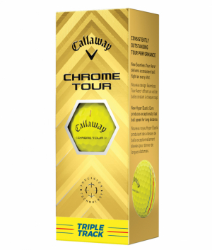 Callaway Golfbollar Chrome Tour Triple Track 24 Gul (1st 3-pack) i gruppen Golfbollar hos Dimbo Golf AB (1416075-3030)