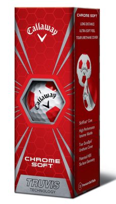 Callaway Golfbollar Chrome Soft Truvis Vit/Röd (1st 3-pack) i gruppen Golfbollar hos Dimbo Golf AB (1418034-10)