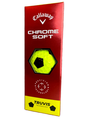 Callaway Golfbollar Chrome Soft 19 Truvis Gul/Svart (1st 3-pack) i gruppen Golfbollar hos Dimbo Golf AB (1418038-3090)