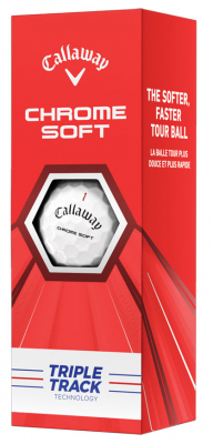 Callaway Golfbollar Chrome Soft 20 Vit Triple Track (1st 3-pack) i gruppen Golfbollar hos Dimbo Golf AB (1418047-1010)