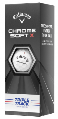 Callaway Golfbollar Chrome Soft 20 X Vit Triple Track (1st 3-pack) i gruppen Golfbollar hos Dimbo Golf AB (1418049-1010)