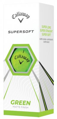 Callaway Golfbollar Supersoft 21 Matte Grön (1st 3-pack) i gruppen Golfbollar hos Dimbo Golf AB (1418050-40)