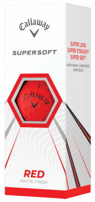 Callaway Golfbollar Supersoft 21 Matte Röd (1st 3-pack) i gruppen Golfbollar hos Dimbo Golf AB (1418050-50)