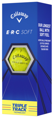 Callaway Golfbollar ERC Soft Triple Track Gul (1st 3-pack) i gruppen Golfbollar hos Dimbo Golf AB (1418054-30)