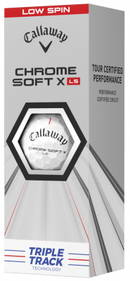 Callaway Golfbollar Chrome Soft 21 X LS Vit Triple Track (1st 3-pack) i gruppen Golfbollar hos Dimbo Golf AB (1418056-1010)
