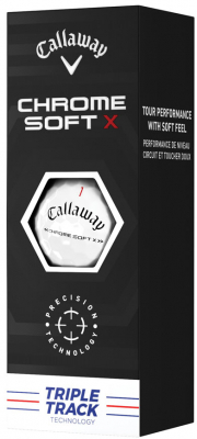 Callaway Golfbollar Chrome Soft 22 X Vit Triple Track (1st 3-pack) i gruppen Golfbollar hos Dimbo Golf AB (1418060-1010)